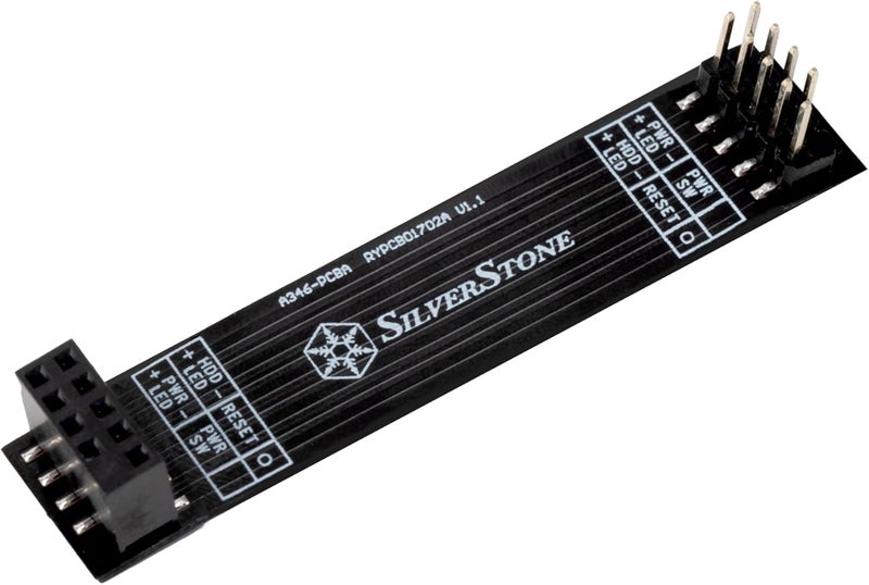 SilverStone Technology CP15 Low-Profile Front I/O Power Switch Extension, SST-CP15 - Image 1